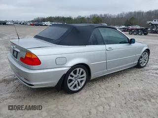 2001 BMW 3 Series 330Ci with VIN WBABS53451JU86036, listed as a IAAI auction lot 41427182 with 182,646 mi miles. Bid and sale history available at carsss.com. Image 4.