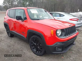 2017 Jeep Renegade Latitude with VIN ZACCJABB0HPF53493, listed as a IAAI auction lot 41463245 with 81,919 mi miles. Bid and sale history available at carsss.com. Image 1.
