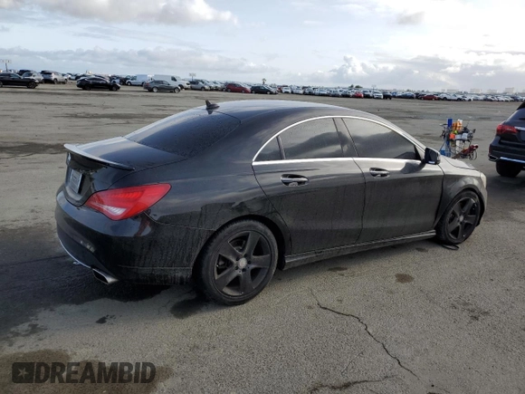 2015 Mercedes-Benz CLA 250 with VIN WDDSJ4EBXFN248085, listed as a Copart auction lot 50968685 with 164,339 mi miles and Salvage Title. Bid and sale history available at DreamBid. Image 3.