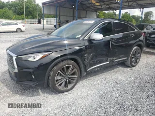 2024 Infiniti QX55 Luxe z VIN 3PCAJ5JR7RF111848, wystawiony jako Copart lot #60298415 z przebiegiem 32 458 mil mil oraz Szkoda całkowita • Salvage title. Historia ofert i sprzedaży dostępna na DreamBid. Obrazek 1.