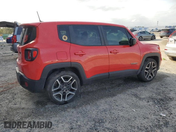 2021 Jeep Renegade Jeepster with VIN ZACNJCAB2MPM71178, listed as a Copart auction lot 47552355 with 18,210 mi miles and Salvage title. Bid and sale history available at DreamBid. Image 3.