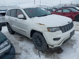 2017 Jeep Grand Cherokee Laredo with VIN 1C4RJFAG8HC744829, listed as a IAAI auction lot 41617943 with 213,255 mi miles and . Bid and sale history available at DreamBid. Image 1.