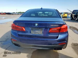 2020 BMW 5 Series M550i xDrive with VIN WBAJS7C09LCE06865, listed as a Copart auction lot 60140955 with Not provided miles and Salvage title. Bid and sale history available at DreamBid. Image 6.