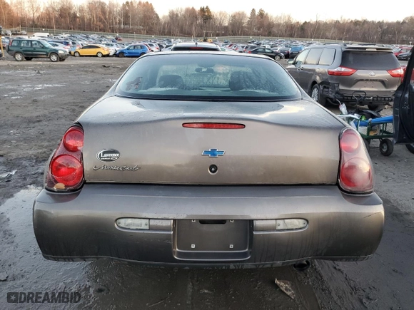 2002 Chevrolet Monte Carlo LS with VIN 2G1WW12EX29195355, listed as a Copart auction lot 80320434 with 141,923 mi miles and Salvage Title. Bid and sale history available at carsss.com. Image 6.
