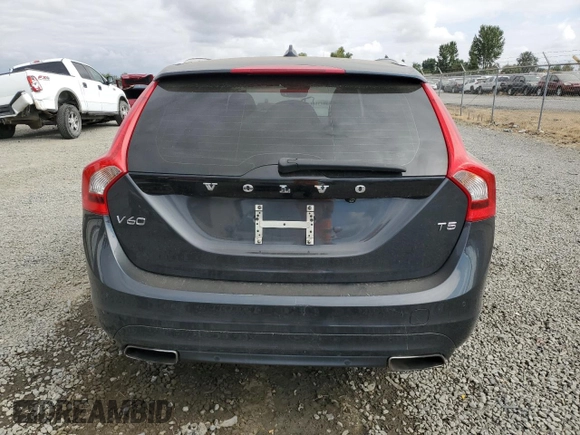 2015 Volvo V60 T5 Drive-E Premier with VIN YV140MEKXF1259241, listed as a Copart auction lot 66890004 with 117,600 mi miles and Salvage Title. Bid and sale history available at carsss.com. Image 6.