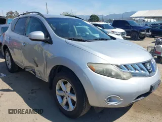 2009 Nissan Murano SL with VIN JN8AZ18U19W023082, listed as a IAAI auction lot 41847562 with 147,780 mi miles. Bid and sale history available at carsss.com. Image 1.