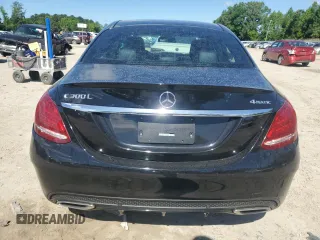 2016 Mercedes-Benz C 300 Luxury with VIN WDDWF4KB8GR167040, listed as a Copart auction lot 58181125 with 42,429 mi miles and Salvage title. Bid and sale history available at DreamBid. Image 6.