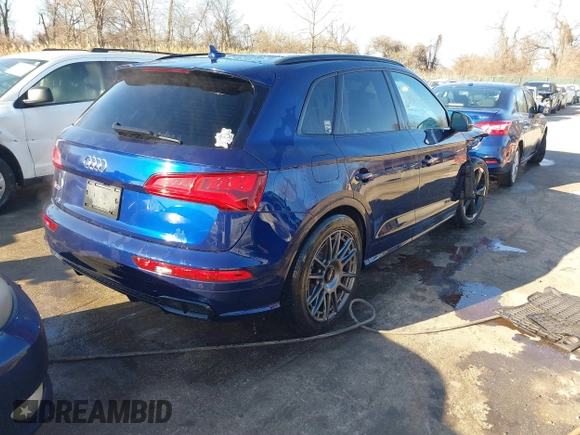 2020 Audi SQ5 Premium Plus with VIN WA1B4AFY6L2016349, listed as a IAAI auction lot 41318772 with 42,124 mi miles and . Bid and sale history available at DreamBid. Image 4.