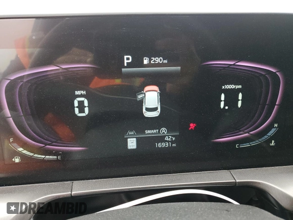 2024 Kia Telluride LX z VIN 5XYP24GC1RG508551, wystawiony jako Copart lot #42731435 z przebiegiem 16 931 mil mil oraz Szkoda całkowita • Salvage title. Historia ofert i sprzedaży dostępna na DreamBid. Obrazek 9.