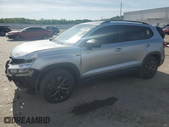 2024 Volkswagen Taos S с VIN 3VV5X7B24RM119349, выставлен на аукционе Copart как лот 54266065 с пробегом 14 162 миль миль и Списание • Salvage title. История ставок и продаж доступна на DreamBid. Изображение 1.
