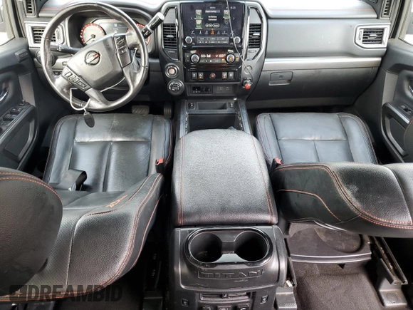 2020 Nissan Titan SL с VIN 1N6AA1ED2LN505013, выставлен на аукционе Copart как лот 56933185 с пробегом 91 342 миль миль и Списание • Salvage title. История ставок и продаж доступна на DreamBid. Изображение 8.