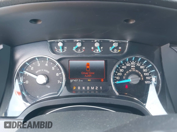 2013 Ford F-150 XL with VIN 1FTFW1ET4DKE77915, listed as a IAAI auction lot 41991613 with 187,457 mi miles. Bid and sale history available at carsss.com. Image 7.