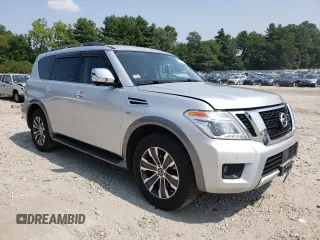 2018 Nissan Armada SV with VIN JN8AY2NCXJ9555213, listed as a Copart auction lot 67532134 with 84,006 mi miles and Salvage Title. Bid and sale history available at carsss.com. Image 4.