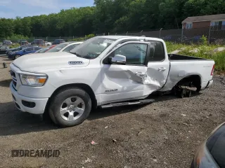 2021 Ram 1500 Big Horn with VIN 1C6SRFBT6MN790140, listed as a Copart auction lot 57551595 with 57,476 mi miles and Salvage title. Bid and sale history available at DreamBid. Image 1.