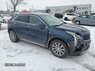 2022 Cadillac XT4 AWD Premium Luxury with VIN 1GYFZDR45NF153100, listed as a Copart auction lot 47483535 with 46,616 mi miles and Salvage Title. Bid and sale history available at carsss.com. Image 4.