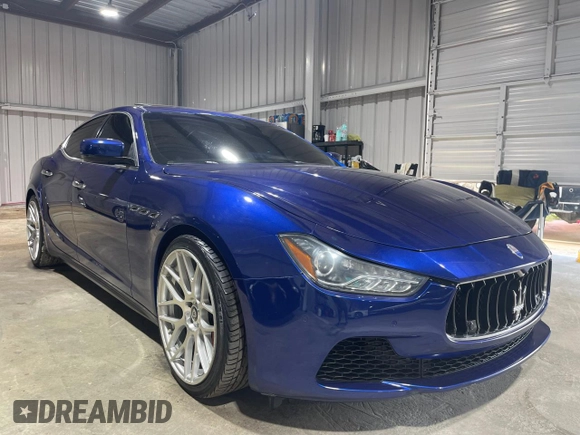 2014 Maserati Ghibli S Q4 z VIN ZAM57RTA0E1087454, wystawiony jako Copart lot #58608995 z przebiegiem 58 880 mil mil oraz Szkody całkowita. Historia ofert i sprzedaży dostępna na DreamBid. Obrazek 2.