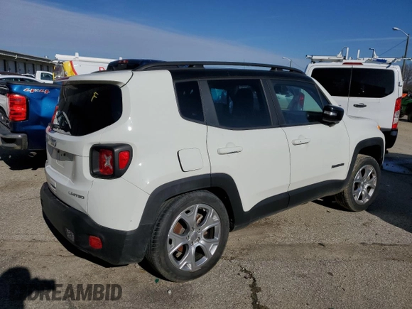 2022 Jeep Renegade Limited with VIN ZACNJDD13NPN81697, listed as a Copart auction lot 84630914 with 36,924 mi miles and Salvage title. Bid and sale history available at DreamBid. Image 3.