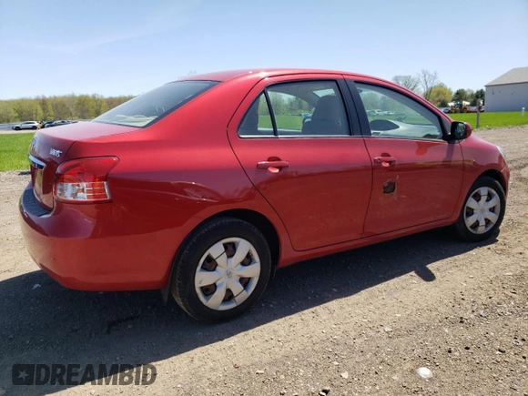 2008 Toyota Yaris with VIN JTDBT923381255744, listed as a Copart auction lot 54938105 with 80,932 mi miles and Clean Title. Bid and sale history available at carsss.com. Image 3.