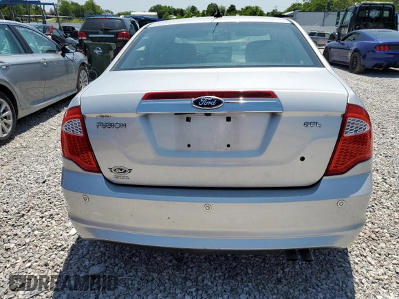 2012 Ford Fusion SEL with VIN 3FAHP0JA1CR219369, listed as a Copart auction lot 58430855 with 175,922 mi miles and Salvage title. Bid and sale history available at DreamBid. Image 6.