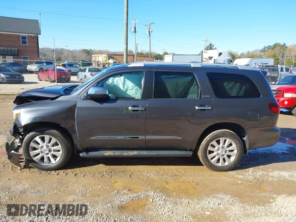 2019 Toyota Sequoia Platinum with VIN 5TDDY5G17KS167851, listed as a IAAI auction lot 41088983 with 95,361 mi miles. Bid and sale history available at carsss.com. Image 14.