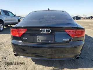2012 Audi A7 3.0 Premium Plus with VIN WAUYGAFC6CN078552, listed as a Copart auction lot 50018925 with 156,055 mi miles and Salvage Title. Bid and sale history available at carsss.com. Image 6.