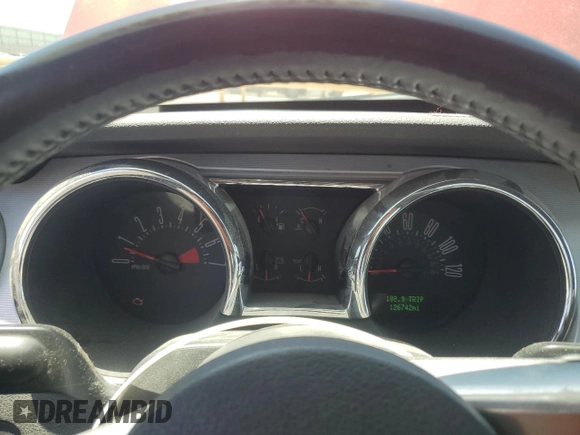 2005 Ford Mustang Deluxe with VIN 1ZVFT80N355107272, listed as a Copart auction lot 58216885 with 126,742 mi miles and Salvage title. Bid and sale history available at DreamBid. Image 9.