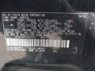 2005 Toyota RAV4 with VIN JTEHD20V050063472, listed as a IAAI auction lot 41972169 with 171,673 mi miles. Bid and sale history available at carsss.com. Image 9.