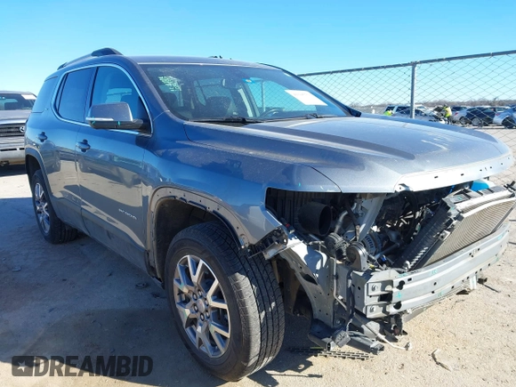 2022 GMC Acadia SLT with VIN 1GKKNMLS5NZ116462, listed as a IAAI auction lot 41195773 with 73,759 mi miles. Bid and sale history available at carsss.com. Image 1.