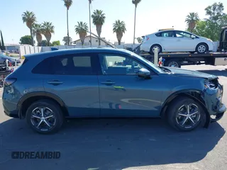 2023 Honda HR-V EX-L with VIN 3CZRZ1H77PM702998, listed as a IAAI auction lot 42267423 with 25,438 mi miles and . Bid and sale history available at DreamBid. Image 12.