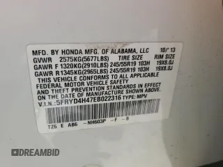 2014 Acura MDX Technology z VIN 5FRYD4H47EB022316, wystawiony jako Copart lot #56894405 z przebiegiem 56 343 mil mil oraz Szkoda całkowita • Salvage title. Historia ofert i sprzedaży dostępna na DreamBid. Obrazek 13.