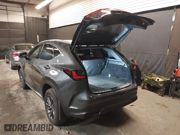 2024 Lexus NX with VIN JTJAGCEZ9R2016334, listed as a IAAI auction lot 41743822 with 15,566 mi miles. Bid and sale history available at carsss.com. Image 3.