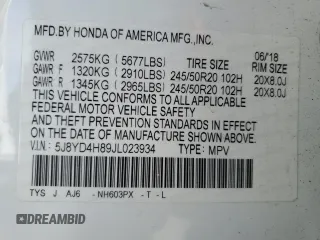 2018 Acura MDX Advance with VIN 5J8YD4H89JL023934, listed as a Copart auction lot 48210145 with 86,186 mi miles and Salvage Title. Bid and sale history available at carsss.com. Image 13.