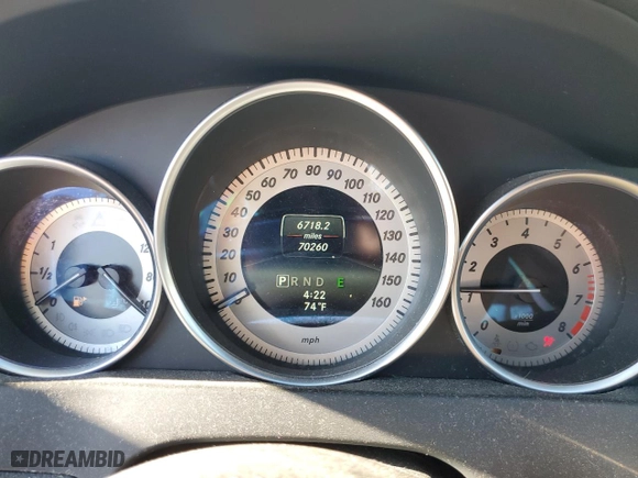 2014 Mercedes-Benz C-Class C 250 with VIN WDDGJ4HB5EG278454, listed as a Copart auction lot 46941645 with 70,260 mi miles and Salvage Title. Bid and sale history available at carsss.com. Image 9.
