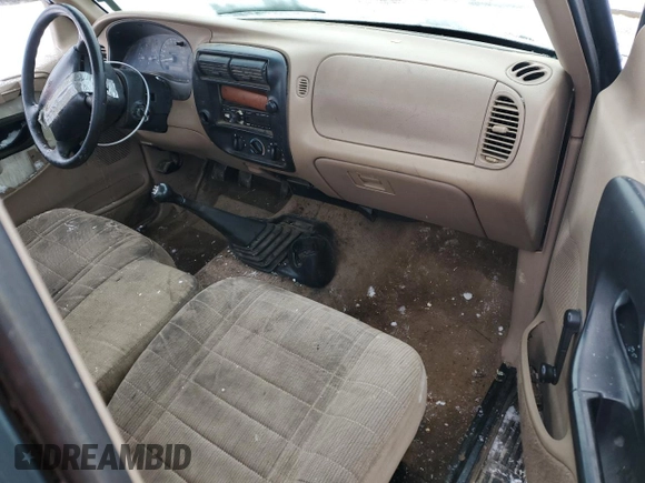 1997 Ford Ranger XLT with VIN 1FTCR10AXVUD48518, listed as a Copart auction lot 41518815 with 400,246 mi miles and Salvage title. Bid and sale history available at DreamBid. Image 8.