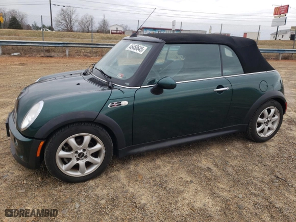 2008 MINI Cooper Convertible S with VIN WMWRH335X8TL97538, listed as a Copart auction lot 45450645 with 12,295 mi miles and Clean Title. Bid and sale history available at carsss.com. Image 1.