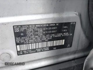2020 Toyota RAV4 XLE with VIN 2T3P1RFV6LC123919, listed as a IAAI auction lot 42009458 with 79,836 mi miles. Bid and sale history available at carsss.com. Image 9.