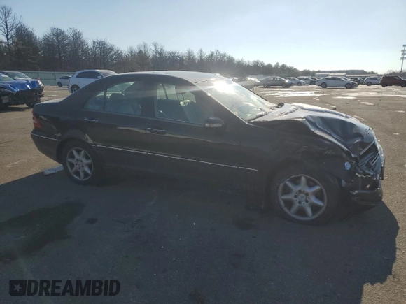 2004 Mercedes-Benz C 320 with VIN WDBRF64JX4F457945, listed as a Copart auction lot 88925605 with Not Provided miles and Salvage Title. Bid and sale history available at DreamBid. Image 4.