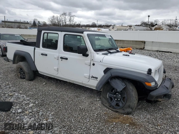 2023 Jeep Gladiator Freedom with VIN 1C6HJTAG6PL550171, listed as a Copart auction lot 50010485 with 37,064 mi miles and Salvage title. Bid and sale history available at DreamBid. Image 4.