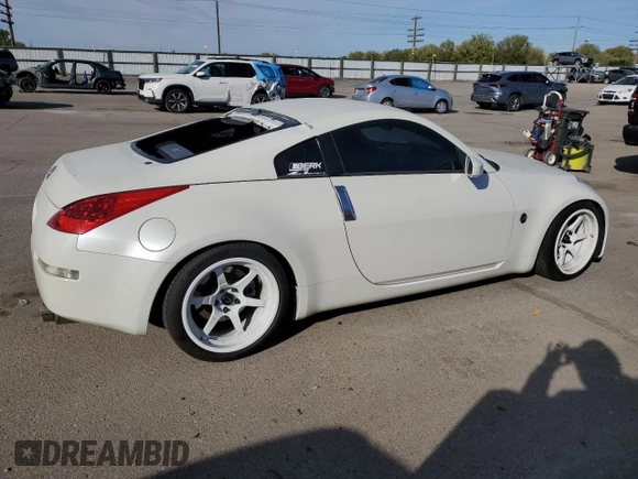 2007 Nissan 350Z Touring with VIN JN1BZ34D37M500690, listed as a Copart auction lot 53740525 with 107,393 mi miles and Salvage Title. Bid and sale history available at carsss.com. Image 3.
