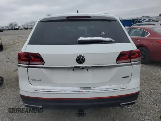 2021 Volkswagen Atlas SEL with VIN 1V2BR2CA2MC595550, listed as a Copart auction lot 45566115 with 57,244 mi miles and Salvage title. Bid and sale history available at DreamBid. Image 6.