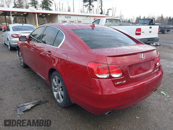 2008 Lexus GS with VIN JTHCE96S680014734, listed as a IAAI auction lot 41495834 with 153,143 mi miles. Bid and sale history available at carsss.com. Image 3.