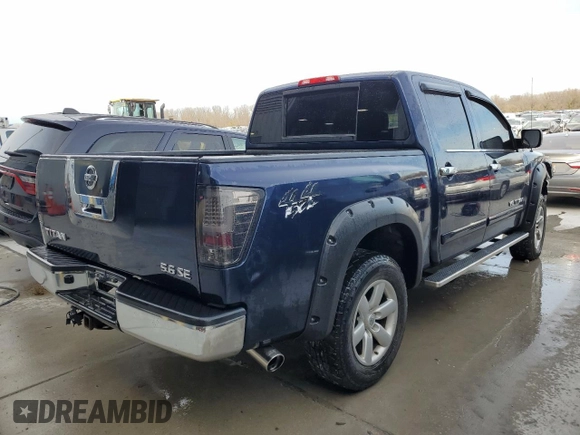 2010 Nissan Titan XE with VIN 1N6AA0EJ8AN313124, listed as a Copart auction lot 82052444 with 160,023 mi miles and Salvage Title. Bid and sale history available at carsss.com. Image 3.