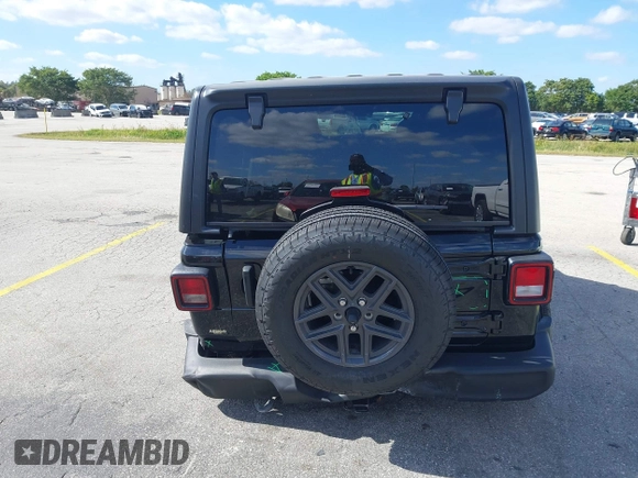 2024 Jeep Wrangler Sport S with VIN 1C4PJXDG7RW325735, listed as a IAAI auction lot 41309348 with 3,577 mi miles and . Bid and sale history available at DreamBid. Image 17.