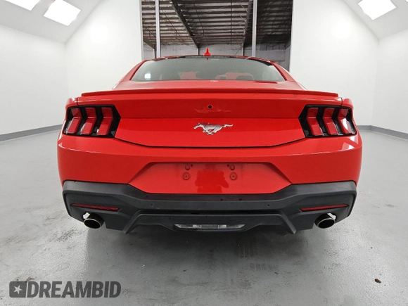 2024 Ford Mustang EcoBoost с VIN 1FA6P8TH9R5120729, выставлен на аукционе Copart как лот 60975075 с пробегом 24 427 миль миль и Списание • Salvage title. История ставок и продаж доступна на DreamBid. Изображение 6.