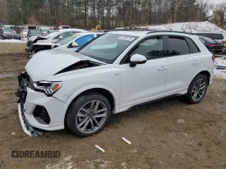 2022 Audi Q3 S line Premium Plus with VIN WA1EECF30N1148767, listed as a Copart auction lot 42985705 with 0 mi miles and Salvage Title. Bid and sale history available at carsss.com. Image 1.