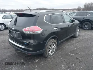 2014 Nissan Rogue SV with VIN 5N1AT2MV7EC863411, listed as a IAAI auction lot 41099324 with 163,763 mi miles. Bid and sale history available at carsss.com. Image 4.