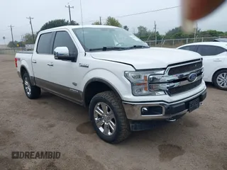 2018 Ford F-150 XL with VIN 1FTFW1E12JFD95796, listed as a IAAI auction lot 41043683 with 59,324 mi miles and . Bid and sale history available at DreamBid. Image 1.