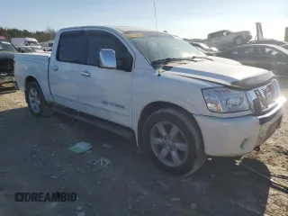2008 Nissan Titan SE with VIN 1N6BA07D38N323890, listed as a Copart auction lot 43564945 with 191,321 mi miles and Salvage Title. Bid and sale history available at carsss.com. Image 4.
