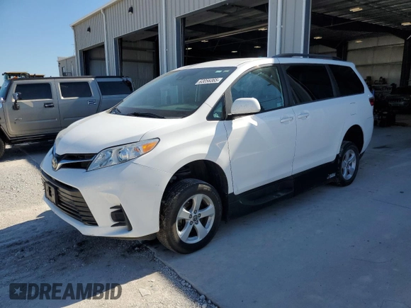 2020 Toyota Sienna LE Auto Access Seat with VIN 5TDKZ3DC2LS081721, listed as a Copart auction lot 63056365 with 67,679 mi miles and Clean title. Bid and sale history available at DreamBid. Image 1.