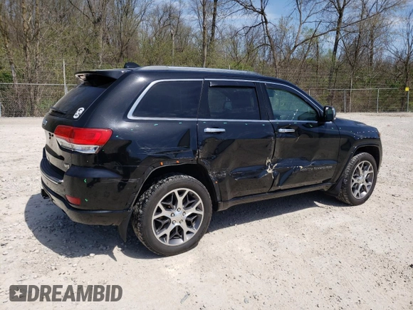 2020 Jeep Grand Cherokee Overland z VIN 1C4RJFCG4LC147974, wystawiony jako Copart lot #54354305 z przebiegiem 78 986 mil mil oraz Szkoda całkowita • Salvage title. Historia ofert i sprzedaży dostępna na DreamBid. Obrazek 3.